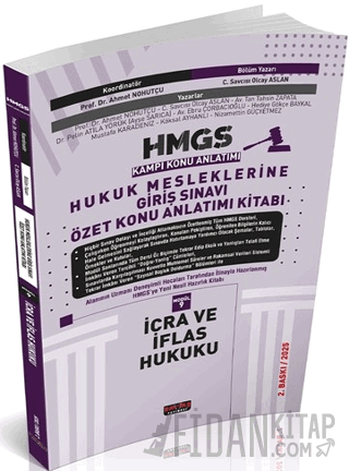 HMGS Özet Konu Anlatımı İcra ve İflas Hukuku