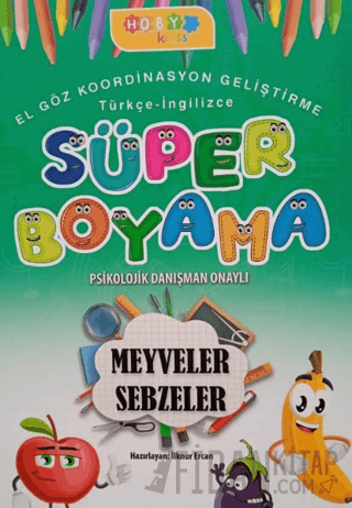 Hoby Kidss Süper Boyama Meyveler- Sebzeler