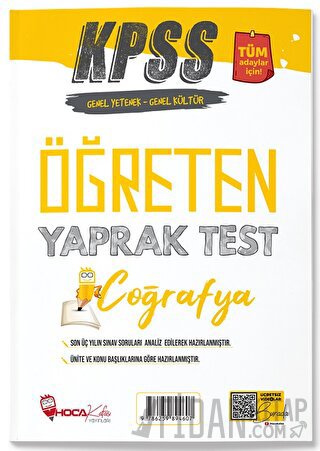 Hoca Kafası KPSS Coğrafya Öğreten Yaprak Test