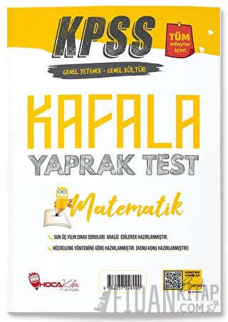 Hoca Kafası KPSS Matematik Öğreten Yaprak Test Hoca