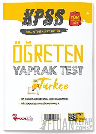 Hoca Kafası KPSS Türkçe Öğreten Yaprak Test