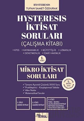 Hysteresis İktisat Soruları Cilt 1 - Mikro İktisat