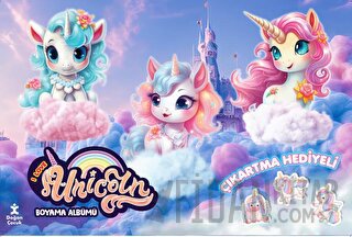 I Love Unıcorn Çıkartma Hediyeli Boyama Albümü Kolektif