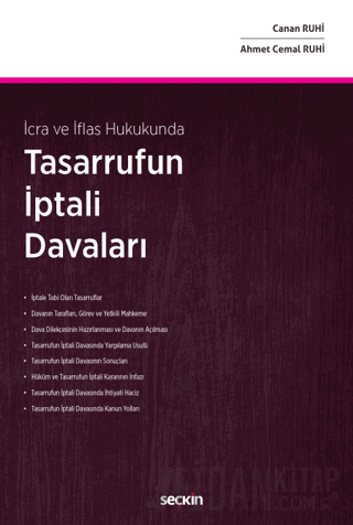 İcra ve İflas Hukukunda - Tasarrufun İptali Davaları (Ciltli)
