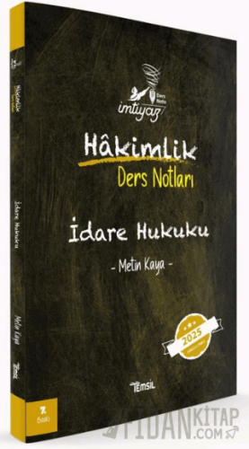 İdare Hukuku Hakimlik Ders Notları