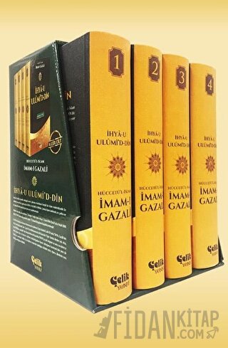 İhya-u Ulumi'd-Din Seti (4 Cilt Büyük Boy Takım) (Ciltli)