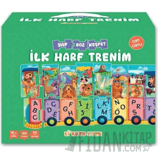 İlk Harf Trenim - Cırt Cırtlı Yapboz ve Kitap Seti