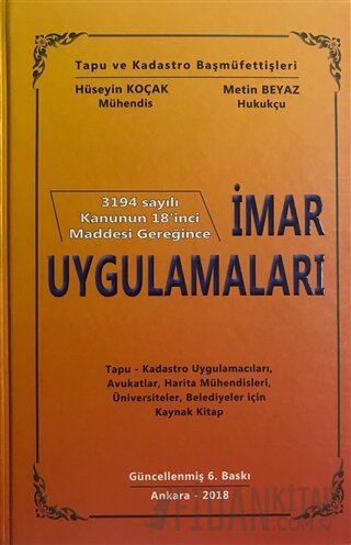 İmar Uygulamaları (Ciltli) Hüseyin Koçak