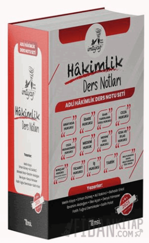İmtiyaz Adli Hakimlik Ders Notları Seti Metin Kaya