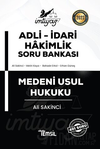 İmtiyaz Adli-İdari Hakimlik Medeni Usul Hukuku Soru Bankası
