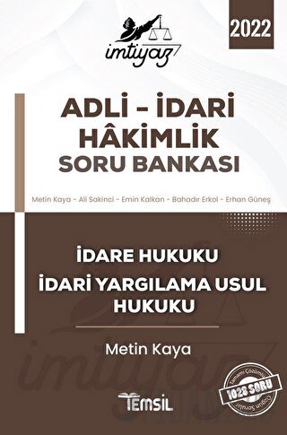 İmtiyaz Adli - İdari Hakimlik Soru Bankası Metin Kaya
