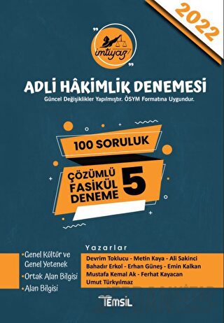 İmtiyaz - Hakimlik Denemesi Metin Kaya