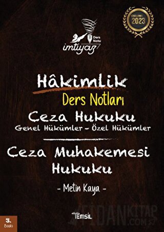 İmtiyaz İdare Hukuku İdari Yargılama Usul Hukuku Hakimlik Ders Notları