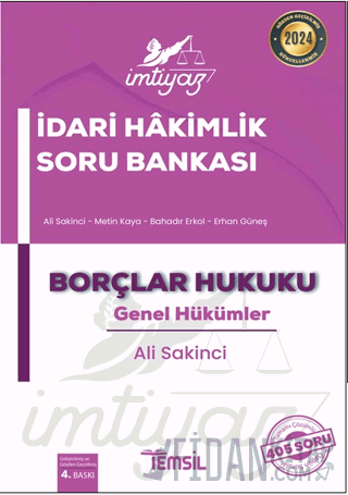 İmtiyaz İdari Hakimlik Soru Bankası Borçlar Hukuku Genel Hükümler