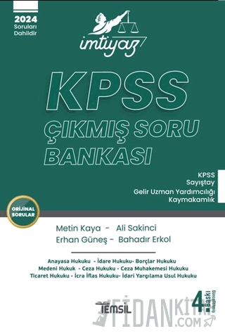 İmtiyaz KPSS Çıkmış Soru Bankası
