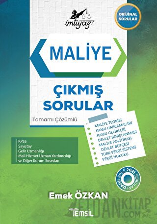 İmtiyaz Maliye Çıkmış Sorular
