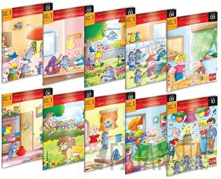İngilizce Hikaye Seti (10 Kitap) İlkokul 1. Sınıf Karekod Dinlemeli