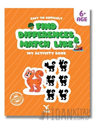 İngilizce Kolaydan Zora Farkı Bul Benzerini Eşleştir Kitabı