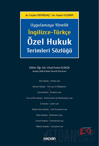 İngilizce-Türkçe Özel Hukuk Terimleri Sözlüğü