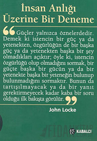 İnsan Anlığı Üzerine Bir Deneme John Locke