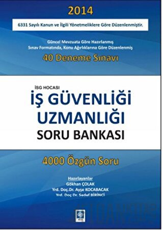 İş Güvenliği Uzmanlığı Soru Bankası