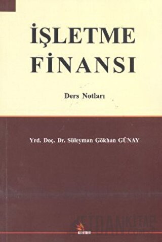 İşletme Finansı Süleyman Gökhan Günay