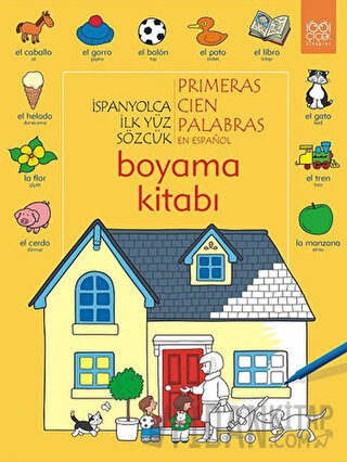 İspanyolca İlk Yüz Sözcük /Primeras Cien Palabras Boyama Kitabı Heathe