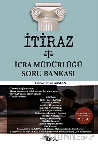 İtiraz İcra Müdürlüğü Soru Bankası Reşat Arslan