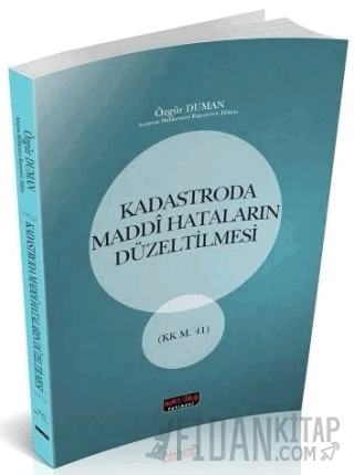 Kadastroda Maddi Hataların Düzeltilmesi Özgür Duman