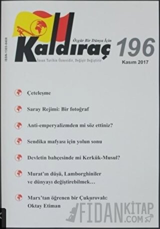 Kaldıraç Dergisi Sayı: 196 Kasım 2017