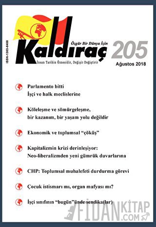 Kaldıraç Dergisi Sayı: 205 Ağustos 2018
