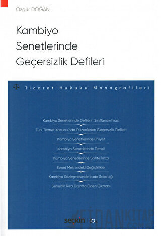 Kambiyo Senetlerinde Geçersizlik Defileri