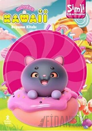 Kawaii Simli Çıkartmalı Boyama Kitabı Kolektif