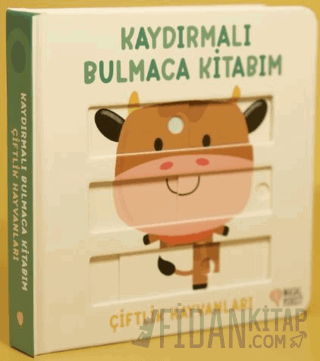 Kaydırmalı Bulmaca Kitabım - Çiftlik Hayvanlar (Ciltli)