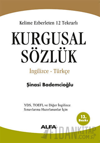 Kelime Ezberleten 12 Tekrarlı Kurgusal Sözlük İngilizce-Türkçe