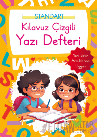 Kılavuz Çizgili Yazı Defteri Büyük Boy - Turuncu