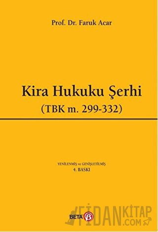 Kira Hukuku Şerhi (Ciltli)