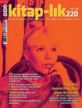 Kitap-lık Dergisi Sayı: 220 Mart - Nisan 2022