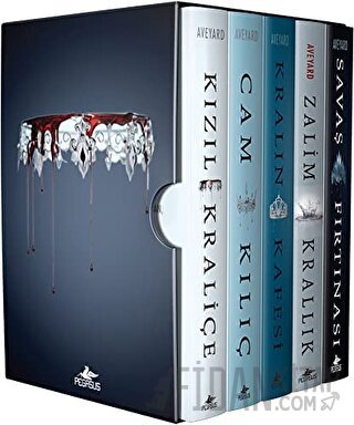 Kızıl Kraliçe Serisi - Kutulu Özel Set (5 Kitap) (Ciltli)
