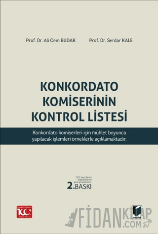 Konkordato Komiserinin Kontrol Listesi (Ciltli)