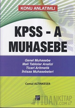 Konu Anlatımlı KPPS-A Muhasebe