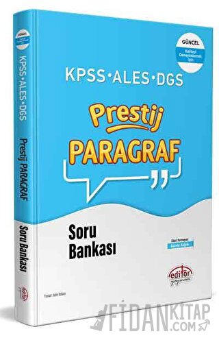 KPSS - ALES - DGS Prestij Paragraf Soru Bankası Kolektif