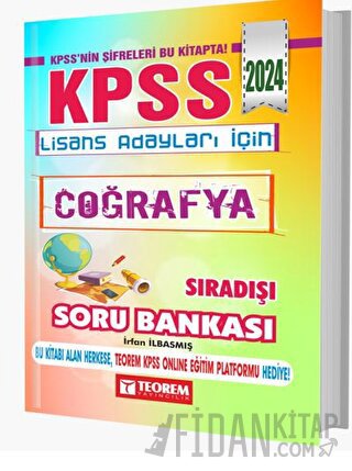KPSS Lisans Coğrafya Sıradışı Soru Bankası (Ciltli)