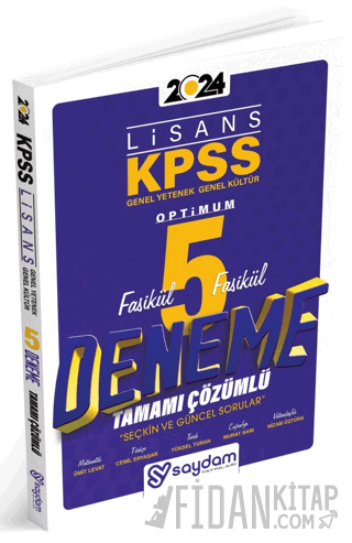 2026 KPSS Genel Yetenek Genel Kültür Lisans Optimum 5 Deneme Fasikül Çözümlü