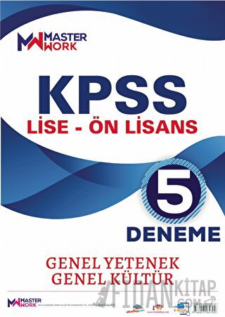 KPSS Lise - Ön Lisans / Genel Yetenek - Genel Kültür 5 Deneme Yayınları