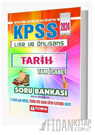 KPSS Lise Ön Lisans Tam İsabet Tarih Soru Bankası (Ciltli)