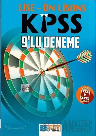 KPSS Lise Önlisans 9'lu Deneme Evrensel İletişim Yayınları Kolektif