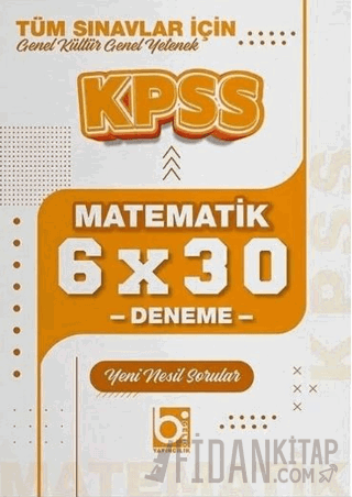 KPSS Matematik 6x30 Deneme