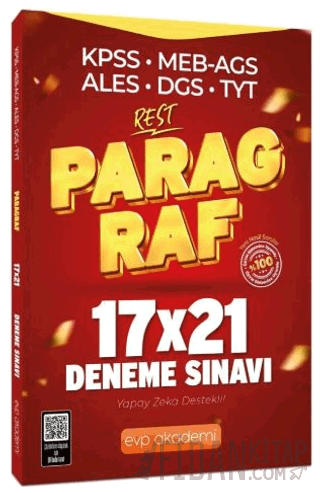 KPSS MEB-AGS ALES DGS TYT Paragraf REST 17x21 Deneme Çözümlü