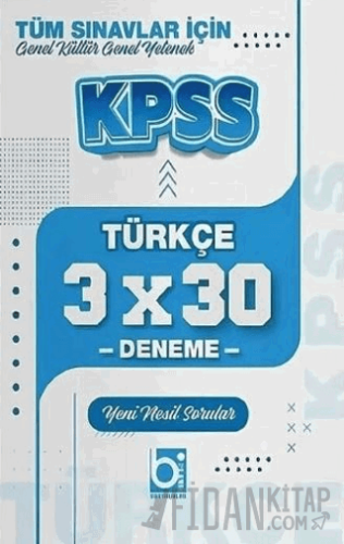 KPSS Türkçe 3x30 Deneme